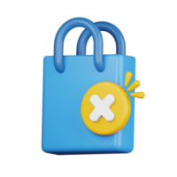 Empty Cart 3d icon png