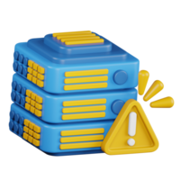 servidor error 3d icono png