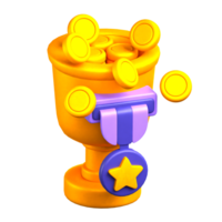 negocio recompensa 3d icono png