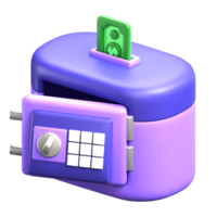 Electric Safety Box 3d Icon png