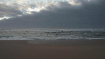 tempestade mar ondas aéreo Visão video