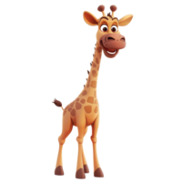 girafe dessin animé ai-génératif png