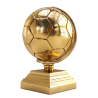 winnaar Amerikaans voetbal kop prijs gouden ai-generatief png