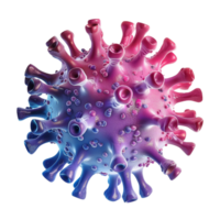 Virus isolated on transparent background ,Coronavirus covid19 AI-Generative png