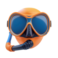 Dive mask and snorkel for professionals AI-Generative png