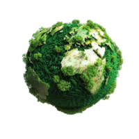 Plant planet sphere earth AI-Generative png
