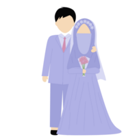 Purple Muslim Couple png