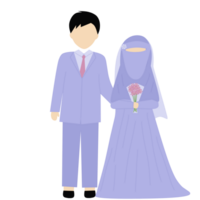 violet musulman couple png