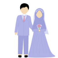 Purple Muslim Couple png