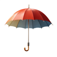 Multicolored umbrella on transparent background png