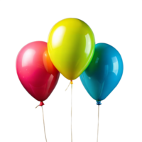 vibrante globos con transparente antecedentes png