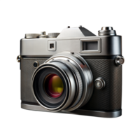 Vintage Style Digital Camera With Transparent Background png