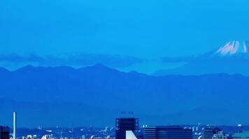 A timelapse of cityscape in Tokyo high angle long shot panning video