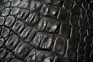 AI generated Material with texture of a crocodile leather photo