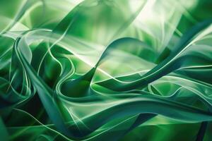 AI generated abstract background green photo