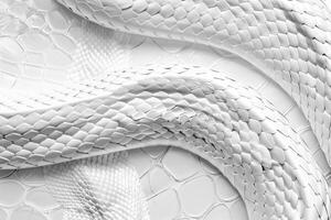 AI generated wallpaper texture skin snake style color white photo