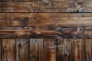 AI generated wood brown plank texture background photo