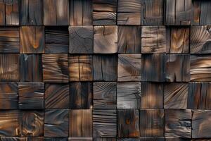 AI generated 3d wooden wallpaper texture with high resolution. photo
