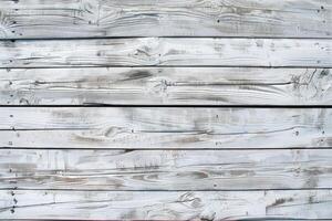 AI generated White and blue painted wooden texture background with natural pattern. photo