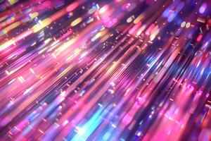 AI generated Blurry holographic disco streaks texture background photo