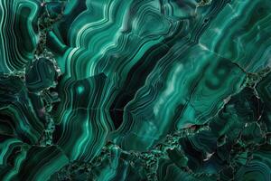 AI generated Malachite  Texture of Malachite for background and design photo