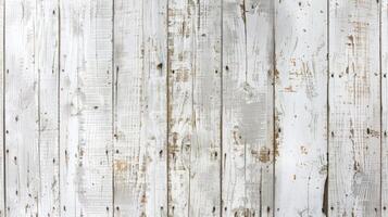 AI generated Vintage grungy white wood background with retro pattern concept. photo