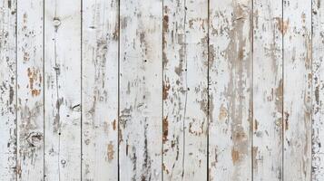AI generated Vintage grungy white wood background with retro pattern concept. photo