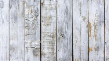 AI generated White colored wood plank texture as background photo