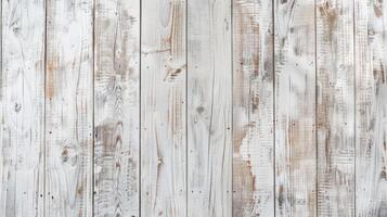 AI generated White rustic wood wall texture background photo