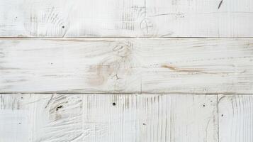 AI generated White wood texture background with wooden table top view. photo