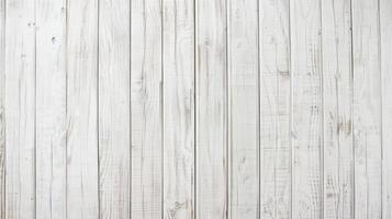 AI generated white wooden wall texture background photo