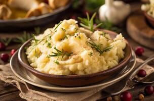 Seasoned mashed potatoes photo
