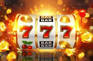 Slot machine win 777 photo