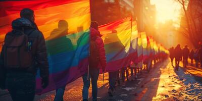 AI generated Topics of equality and freedom to love the LGBT community photo