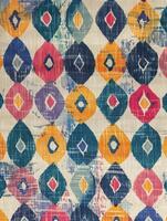 AI generated Background with ethnic oriental themes depicting elegant handicraft items with Turkic-Arab Muslim motifs photo