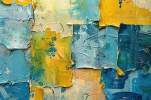 AI generated Textured plaster and paint background to create a background or textures for the design of a beautiful grunge background. Panoramic abstract decorative background photo