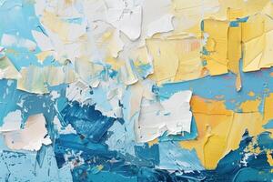 AI generated Textured plaster and paint background to create a background or textures for the design of a beautiful grunge background. Panoramic abstract decorative background photo