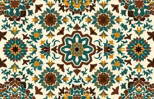 Colorful vintage surface with an old oriental pattern. The background is a texture that has a decorative value. For overlay or texture designs photo