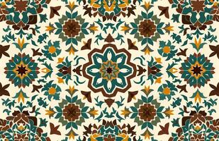 Colorful vintage surface with an old oriental pattern. The background is a texture that has a decorative value. For overlay or texture designs photo