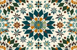 Colorful vintage surface with an old oriental pattern. The background is a texture that has a decorative value. For overlay or texture designs photo