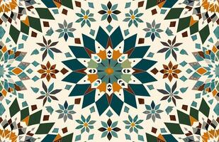 Colorful vintage surface with an old oriental pattern. The background is a texture that has a decorative value. For overlay or texture designs photo