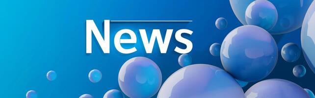 Banner for news feeds and headlines for TV or Internet needs photo