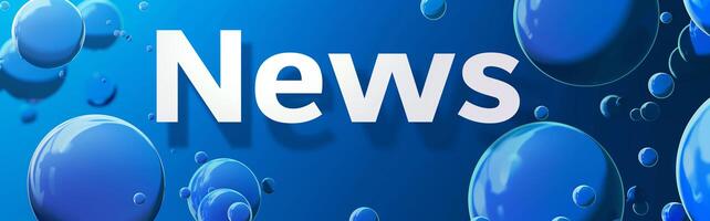 Banner for news feeds and headlines for TV or Internet needs photo