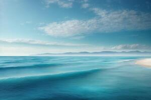 a view of the ocean from above with waves photo