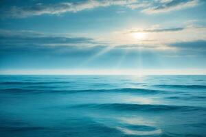 a view of the ocean from above with waves photo