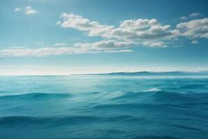 un ver de el Oceano desde encima con olas foto