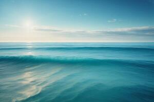 a view of the ocean from above with waves photo