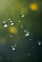 background of rain on blurred bokeh photo