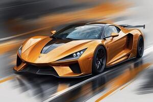 the new supercar is shown in this illustration photo