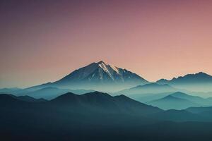 colorful mountain landscape photo